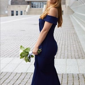 Prom dress off the shoulder